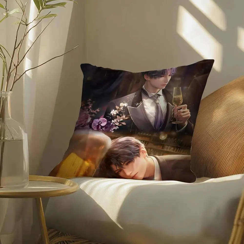 غطاء وسادة رائع من Game Rafael Love Deepspace - غطاء وسادة حريري أنيق ومريح للأريكة وسحاب غير مرئي للشاطئ #6