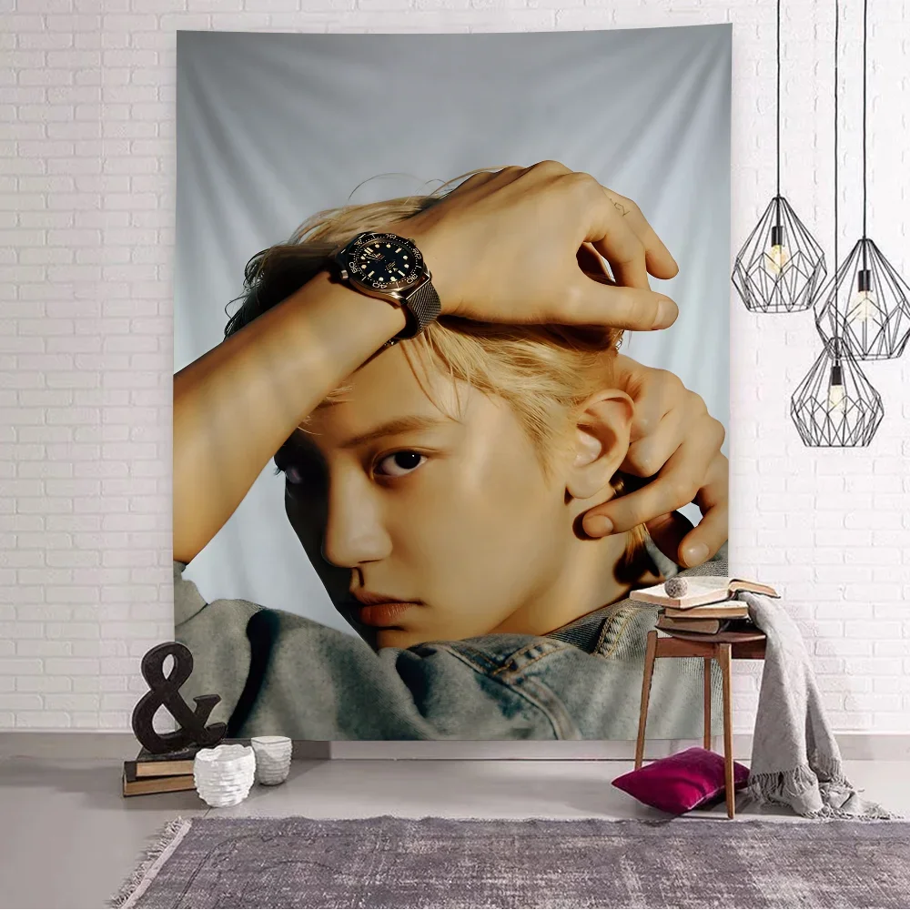 

EXO P-Park Chanyeol Cartoon Tapestry Art Science Fiction Room Home Decor Art Home Decor