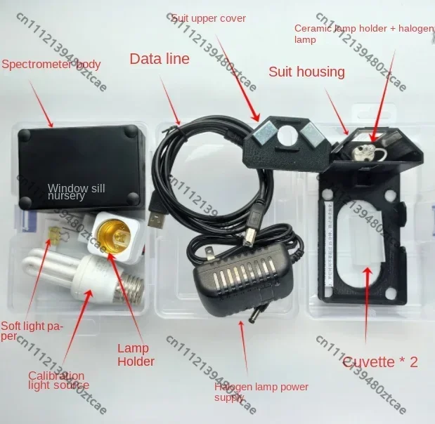 DIY Spectrometer Module, Full Spectrum Analyzer, Blue Light Laser Absorption Spectrum Measuring Tool