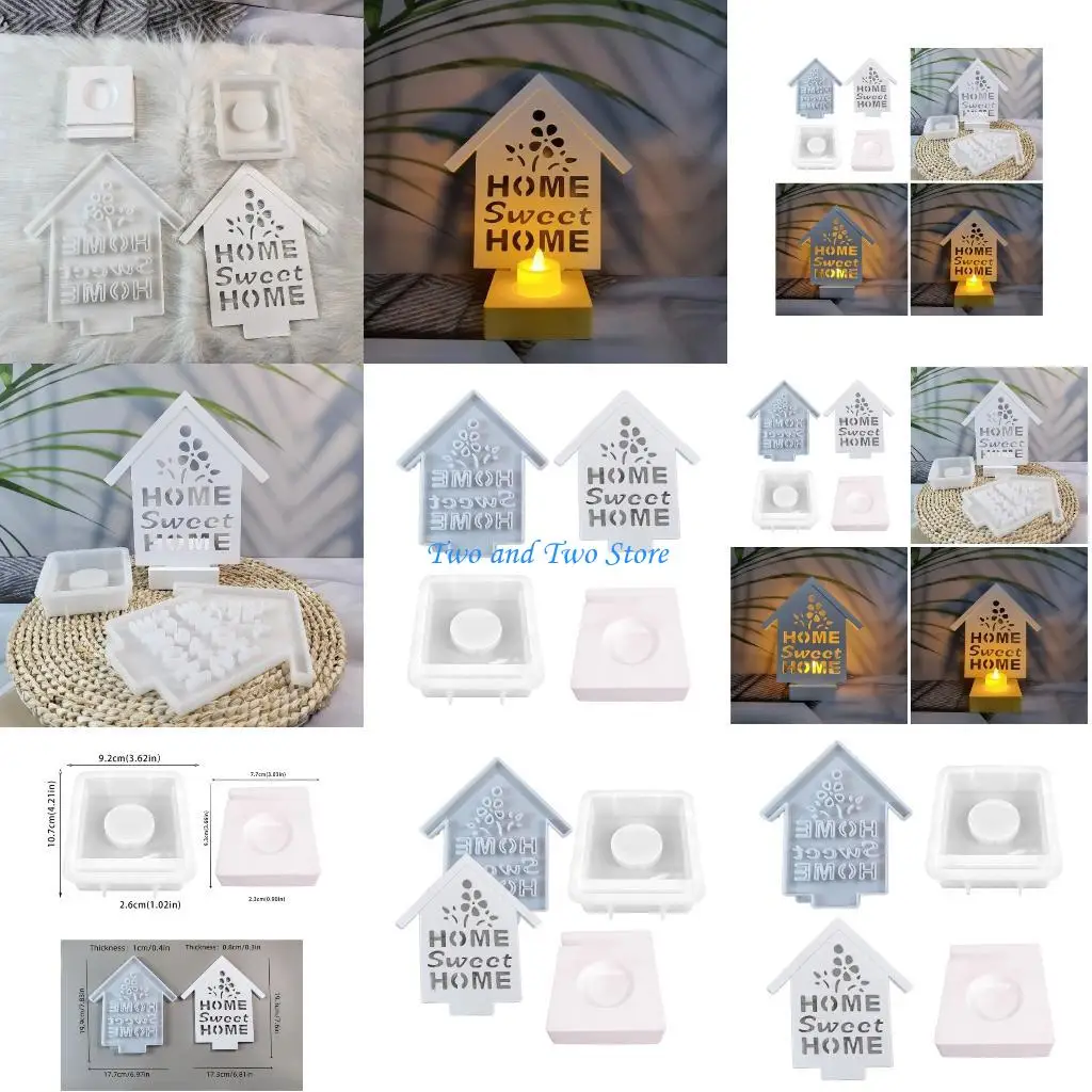 

HX6F Гибкая силиконовая форма. Формы для крафта. Легко извлекаемые формы. Силиконовые формы для подсвечников. Цветочный домик.