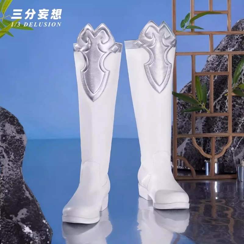 

Game Honkai: Star Rail Imbibitor Lunae Dan Feng Cosplay Shoes Role Play Carnival Comic-con Party Cos Accessories White Boots New