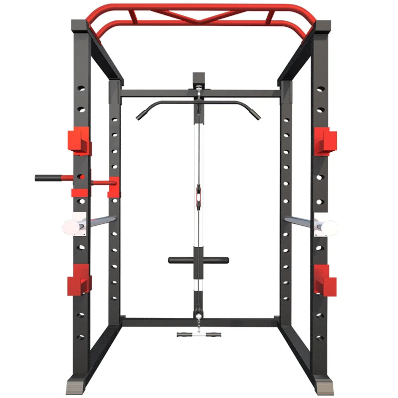 Multifunctional Squat Frame Smith Machine, Barbell Lifting, Free Hard Pull, Comprehensive Trainer, Home Fitness