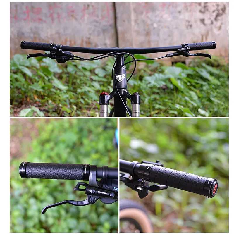 TRIFOX MTB Bicycle Handlebar Riser Angle-17° Degree One-shaped Integrated Handlebar Stem80/90/100/110 3K Matte 600-800mm