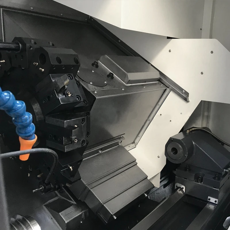 CK40L*500mm CNC 금속 선반 고정밀 선반 기계 X/Z 축 선형 가이드웨이 포함