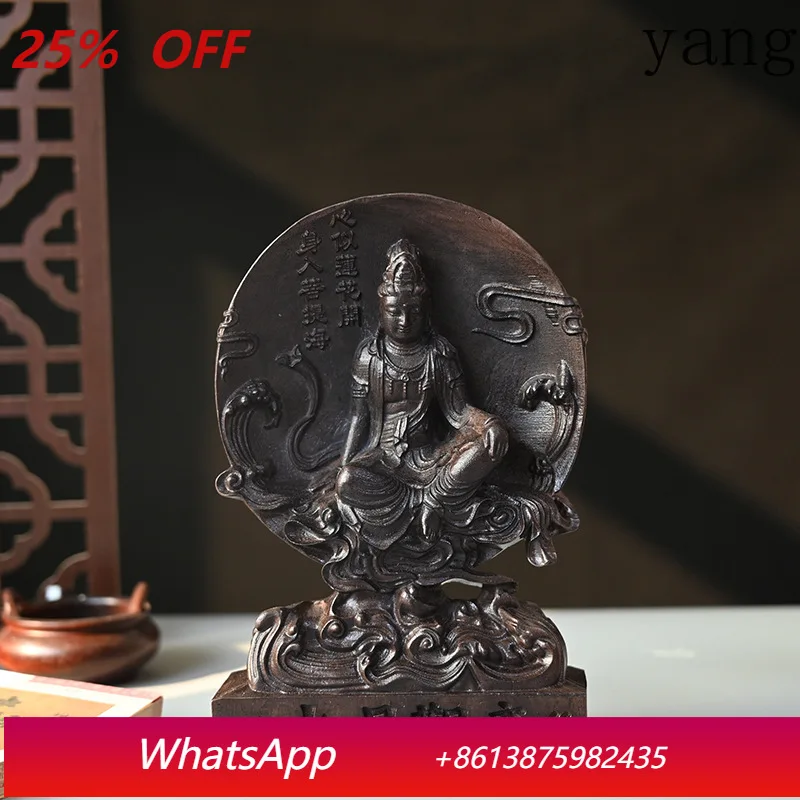 

CX Water Moon Guanyin Bodhisattva Office Ornament Buddha Statue Carving Crafts