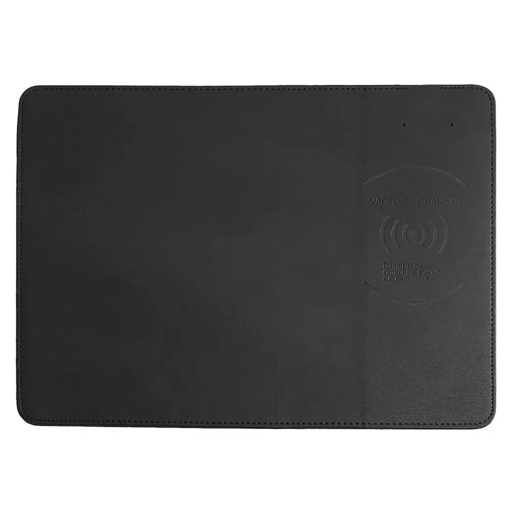 Wireless Qi Charger Mouse Pad PU Leather Charging Mat For iPhone X 8 8Plus Samsung S6 S7 S8 Note 5 Note 8 Office Desk Accessory