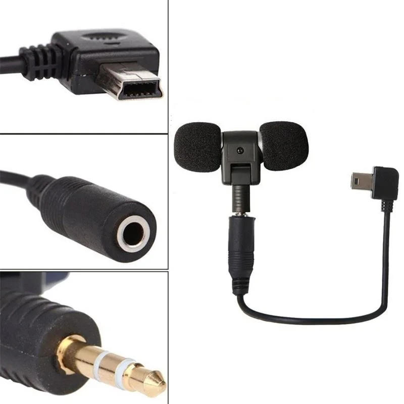 Profesional Mini Stereo Microphone + Standard Frame Case for Gopro Hero 4 3+ 3 USB to 3.5mm Mic Adapter Cable Cord Accessories