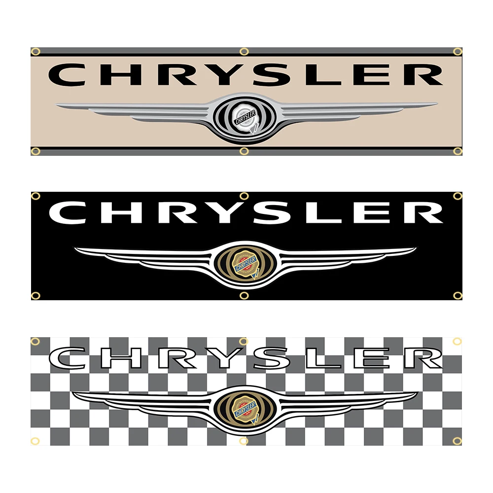 60X240cm Chryslers Banner Flag Polyester Printed Garage or Outdoor Decoration Tapestry