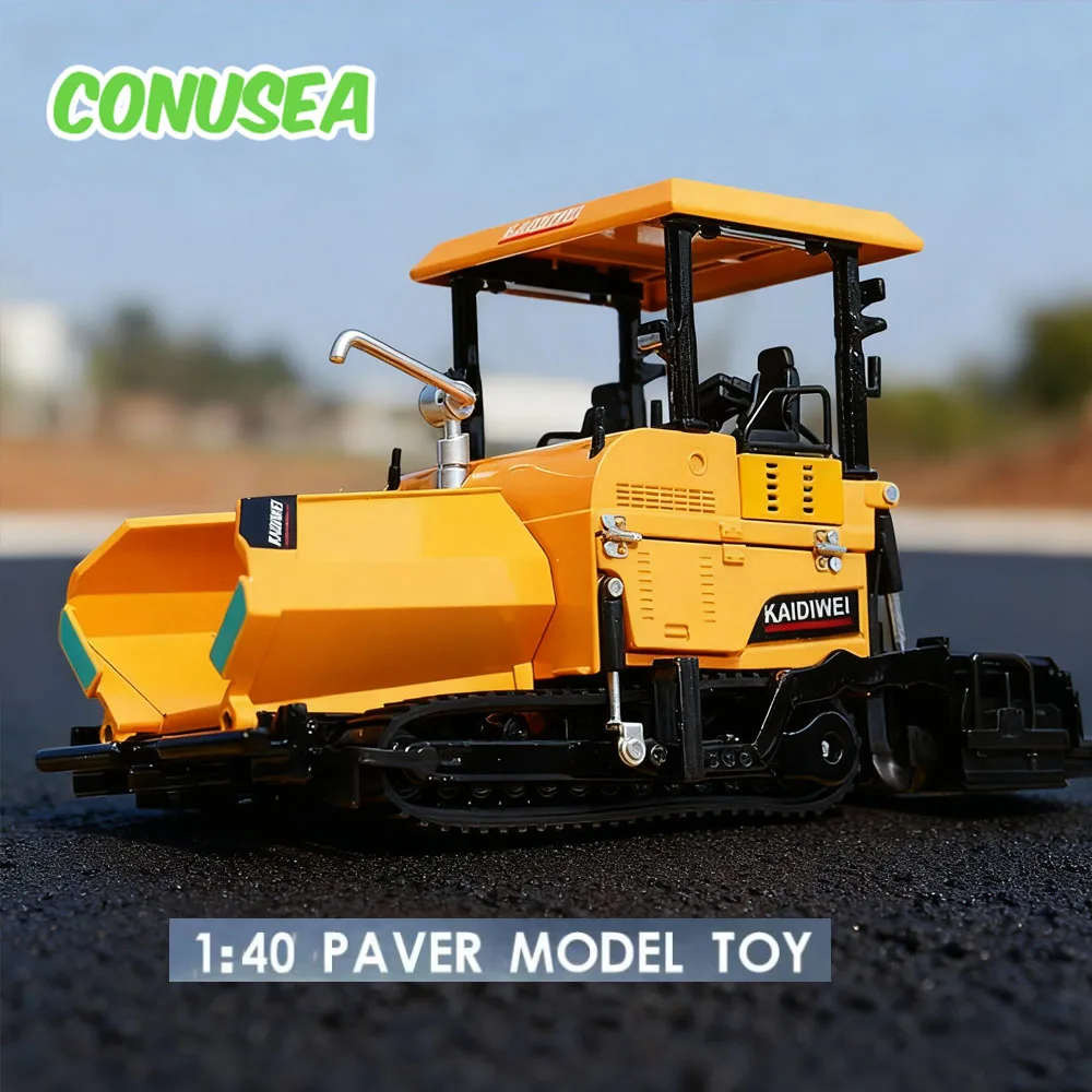 

KAIDIWEI Alloy paver 1/40 Engineering Truck Simulation Car Diecast Paving Vehicle Model Construction Toy kids Children's Gifts