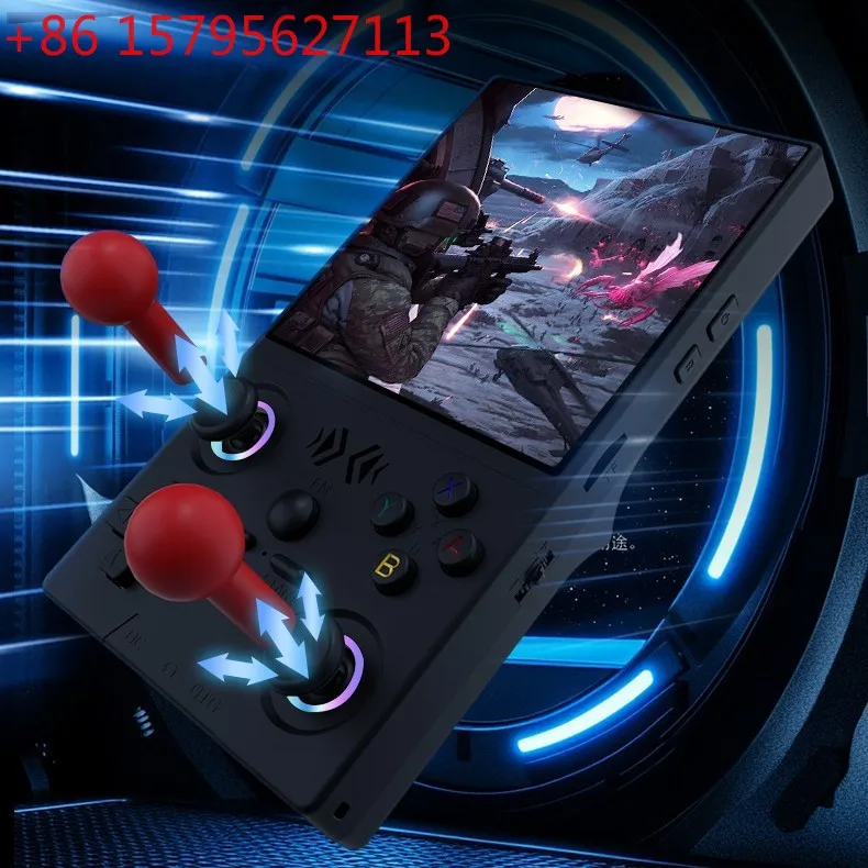 New XF40V handheld game console open source LINUX dual system 4-inch IPS screen portable double