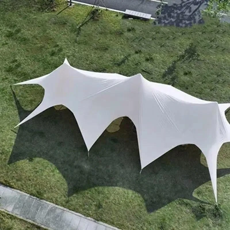 Direct Wholesale Customizable Solid Color Simple Outdoor Canopy Tent Large Sunshade for Camping & Activities Awning Tent