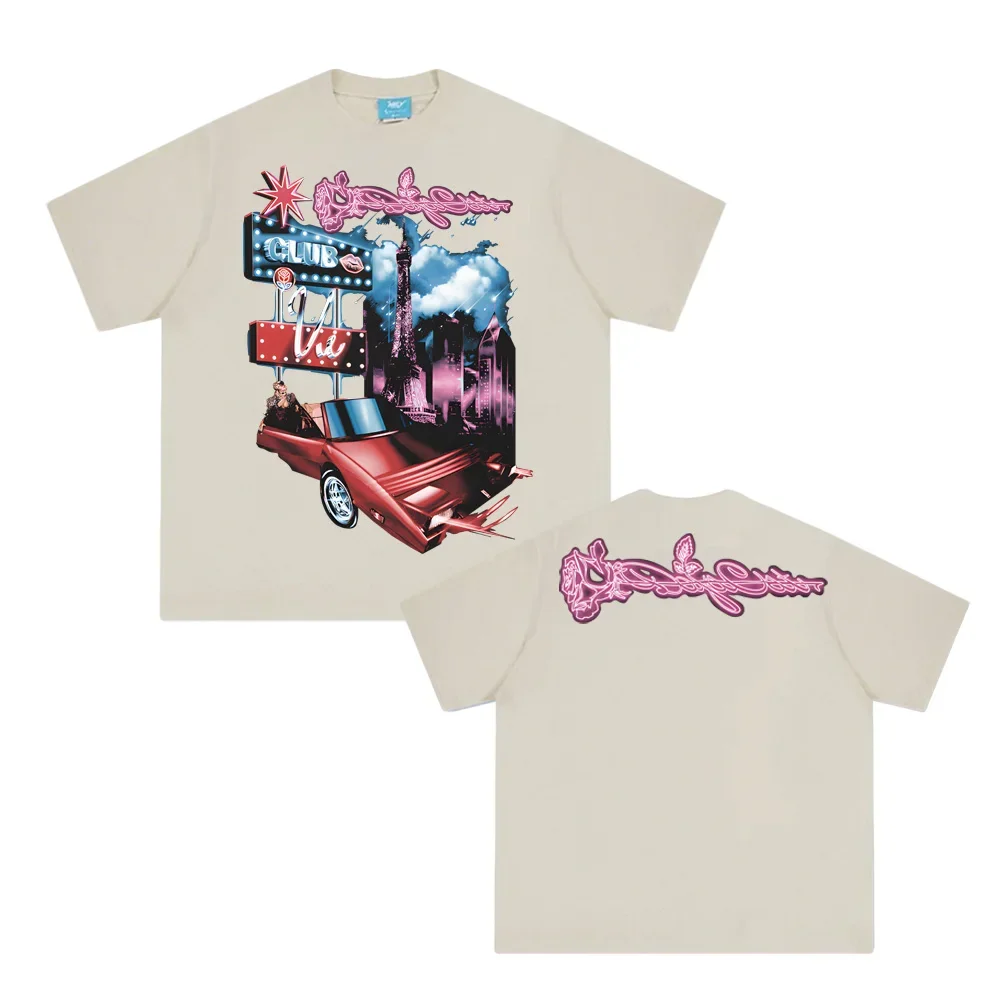 

High Quality Tops OFFICIAL CLUB VIE PARIS T-SHIRT doja cat As Official Website T Shirt Hip Hop Comfortable 100%Cotton Clothing