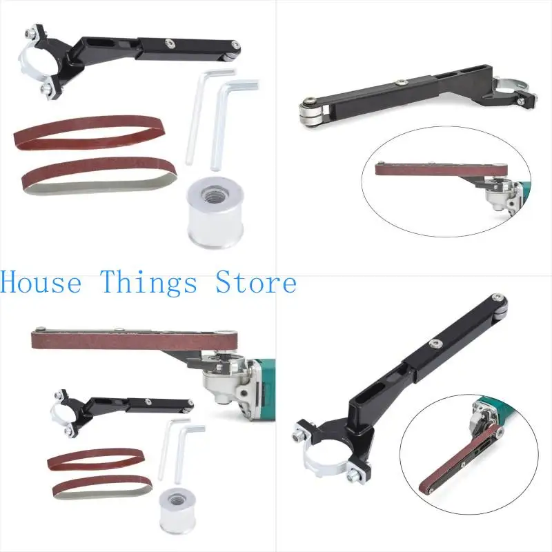 

652F Belt Sander Attachment,Adapter Angled Grinder Modified Sanding Support Tool Pipe