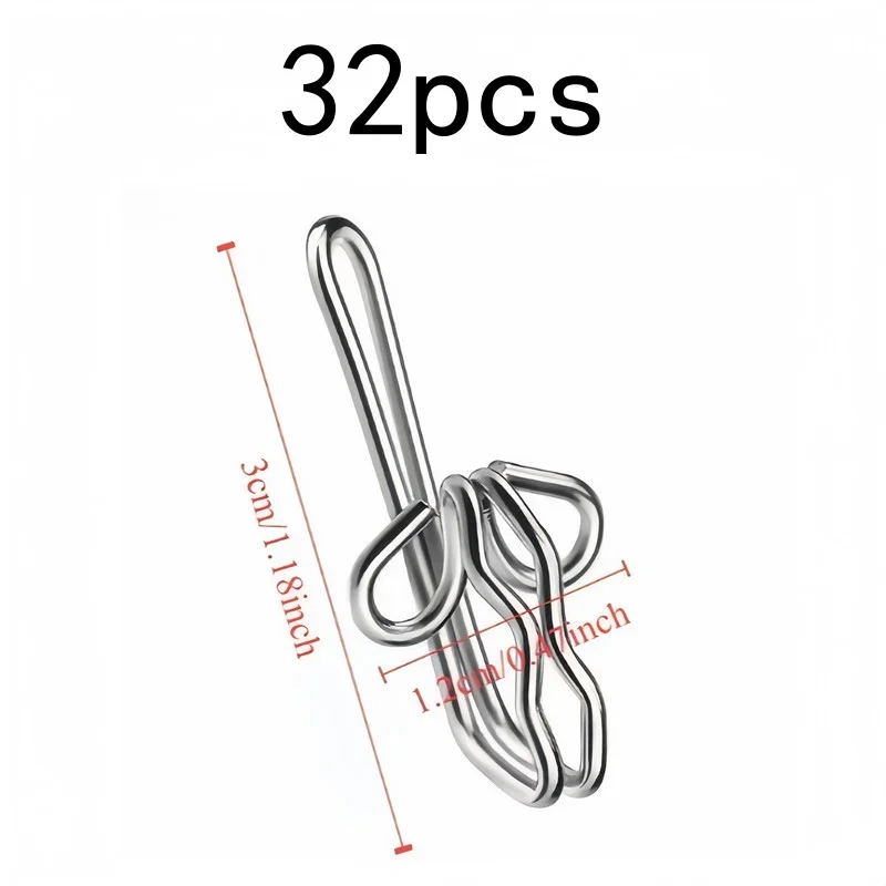 32 pcs Butterfly Curtain Hooks, Easy to Install, Sturdy, Decorative, for Home, Door and Shower Curtains