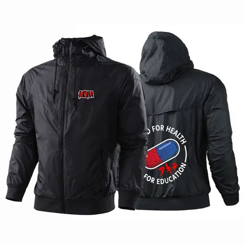 2025 High Quality Windproof Jacket Spring And Autumn Men's Japanese Anime Akira Logo Print Punk Cardigan Coat Hoodies