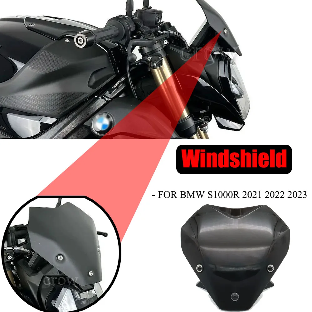 

NewMotorcycle Spoiler Windscreen Windshield Wind Deflector Screen Shield Spoiler FOR BMW S1000R S 1000 R S 1000R 2021 2022 2023