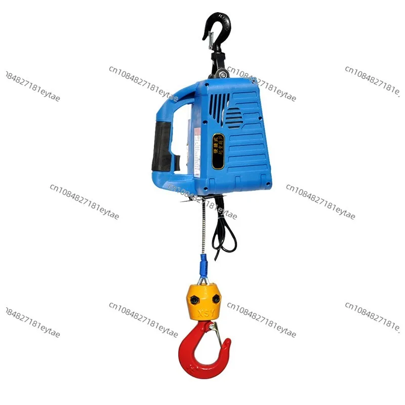 Miniature Electric Hoist 220V Wireless Remote Control Household Portable Small Crane