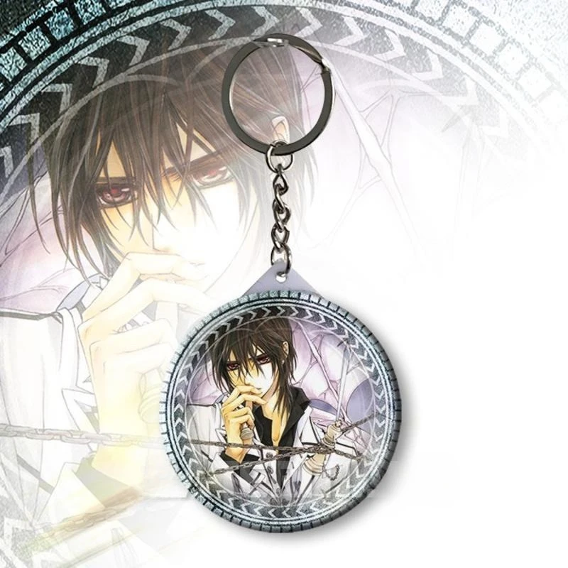 Vampire Knight Kaname Kuran Schlüsselanhänger mit hochwertigem Anime-Cartoon-Druck, perfekt für Schülerrucksäcke oder zum Aufhängen im Auto. – Detail 5