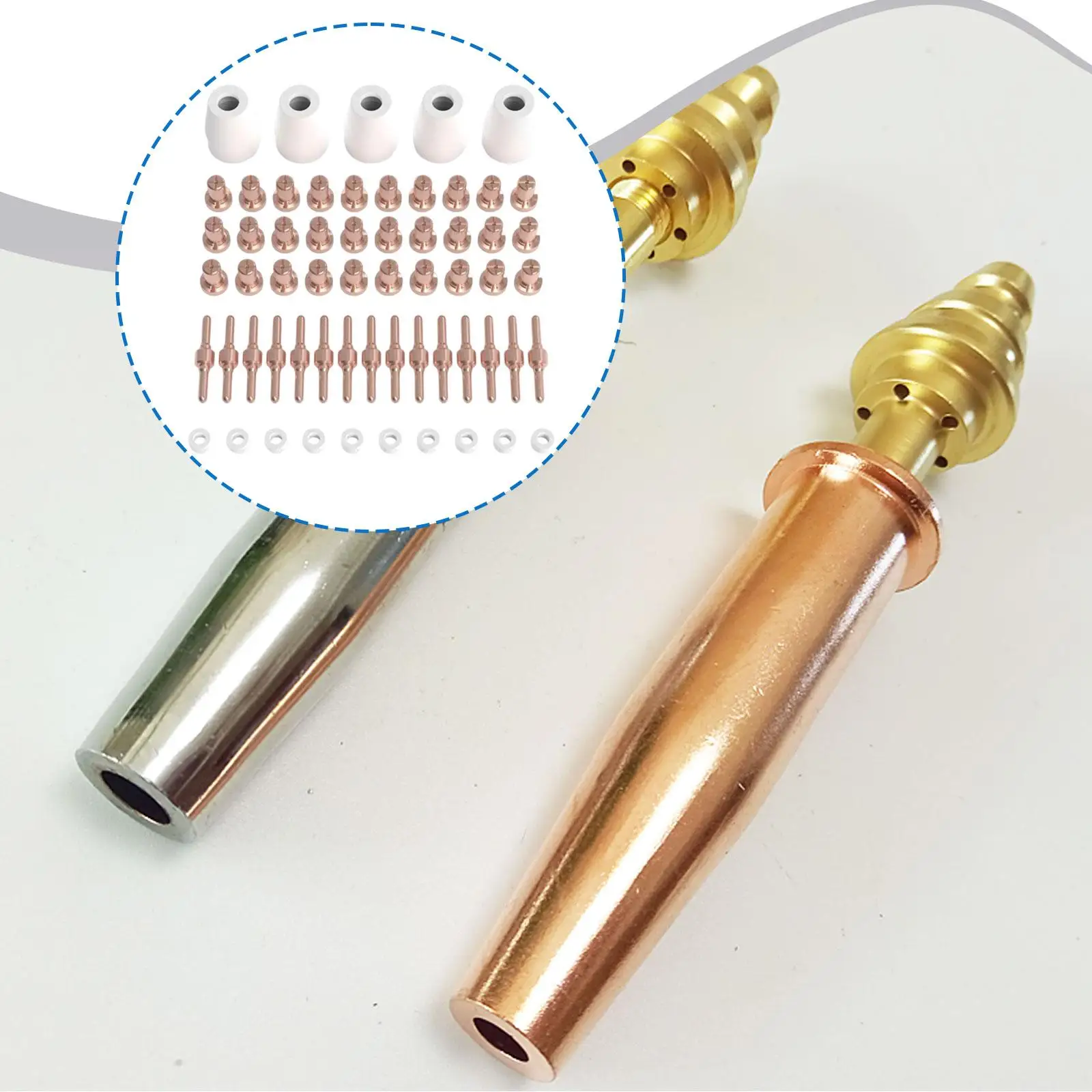 60x consumíveis de corte consumíveis de corte de ar acessórios de equipamentos de soldagem para Cut-40D ct518D ct416