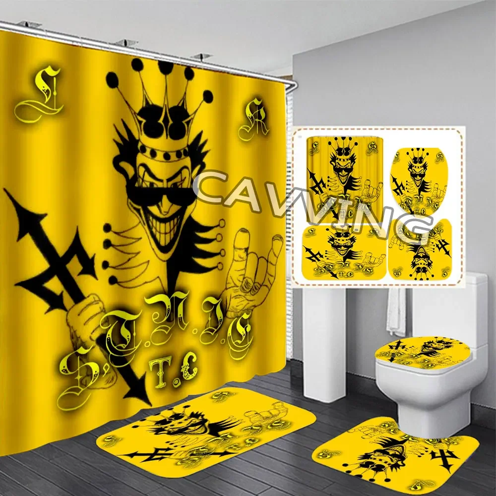 LATIN KINGS  3D Printed  Shower Curtain Waterproof Bathroom Curtain Anti-slip Bath Mat Set Toilet Rugs Carpet Home