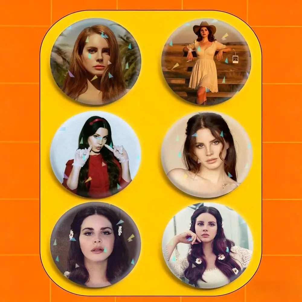 L-Lana Del Rey  32/44/58mm Handmade Pins Round Brooch Badge Backpacks Clothes Jewelry Gifts