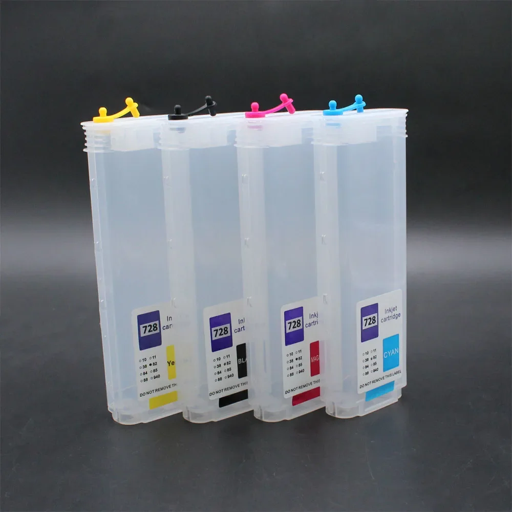 

300ML For HP728 728 Empty Refill Ink Cartridge For HP Designjet T730 T830 Inkjet Printers With One Time Chip