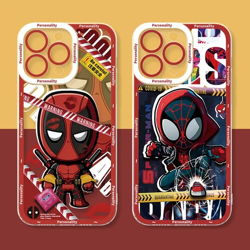 Luxury Spider Man Case For Xiaomi 13T 12T 11T 10T 14 13 12 11 Lite 5G NE POCO F6 X6 Pro X3 NFC X5 X4 GT F3 F4 F5 M6 M5S C65 Etui