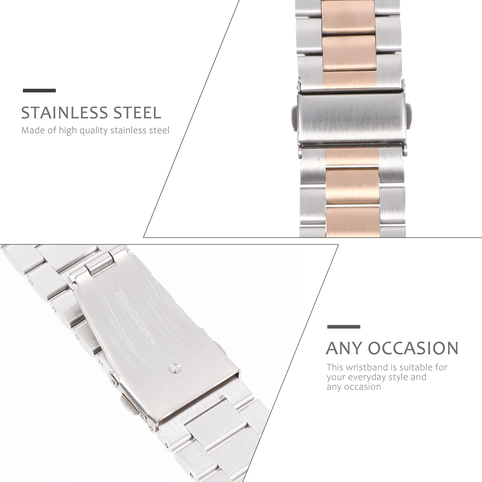 

Stainless Steel Watch Band Replacement Durable Wristband Compatible Galaxy S3 Comfortable Stylish Watch Accessories