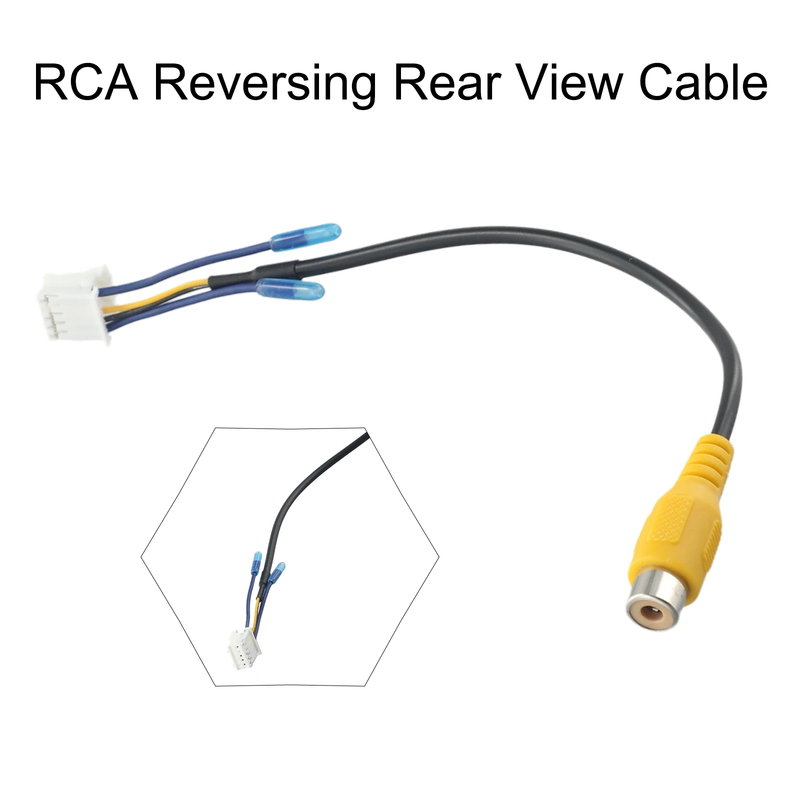 10Pin Rear View Backup Camera Cable Adaptor RCA For Car Stereo Radio DVD Radio Monitor Cable Connector