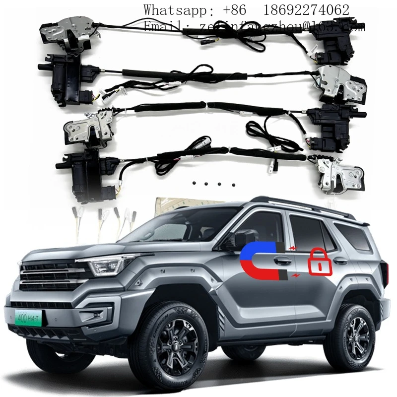 

For GWM TANK 400 Electric Suction Door Original Mechanical Lock Modified To Electronic Lock With Soft Close Actuator