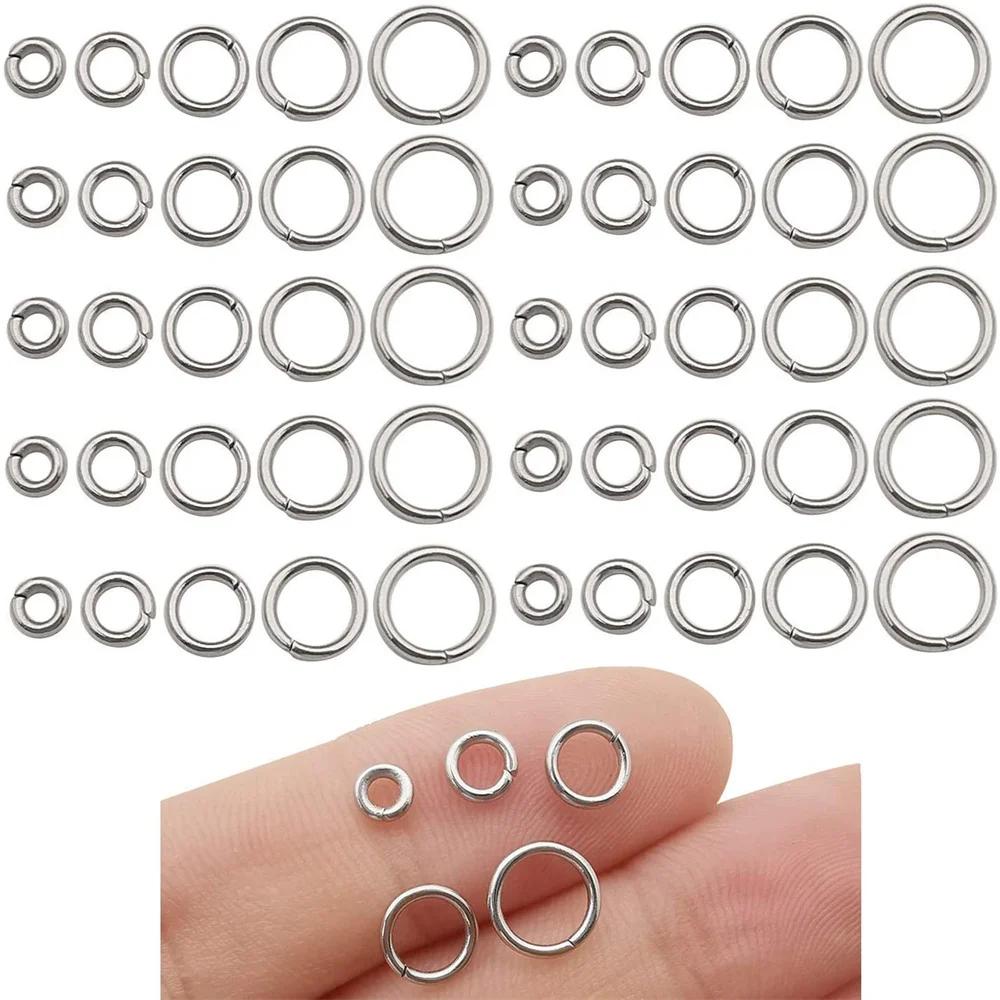 200 teile/los 3/4/5/6/7/8/910mm Jump Ringe Stecker Split Ringe für Ohrringe und Schlüsselanhänger Schmuck Machen Zubehör DIY Liefert – Detail 4