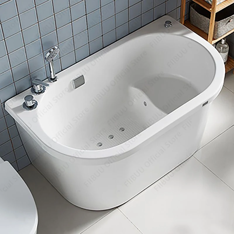 

Household Acrylic Bathtub Space-saving, Strong Load-Bearing Capacity Tub, Multiple Sizes With Drain Premium Quality Construction