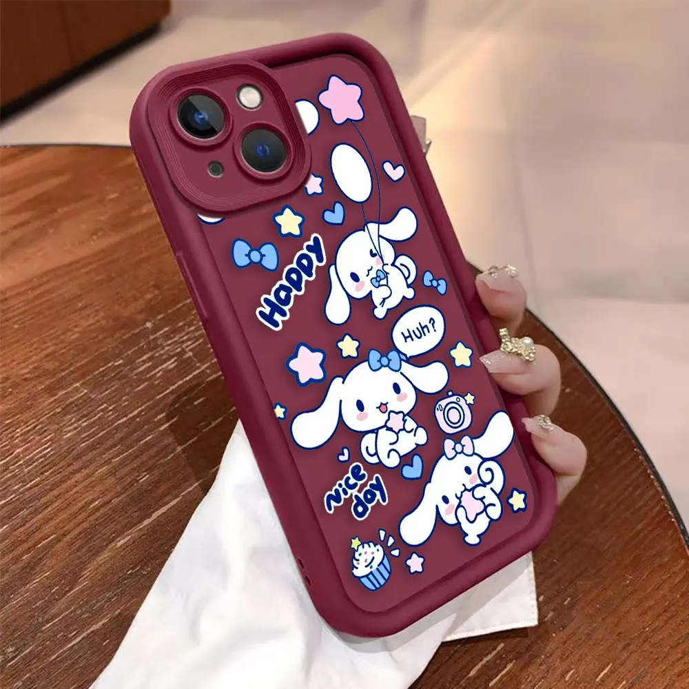 Anime Nette C-Cinnamoroll Telefon Fall Für MOTO G9 G22 G24 G32 G34 G35 G52 G53 G54 G60 G75 G84 G85 E22 E32 E40 EDGE 40 50 60E Fall