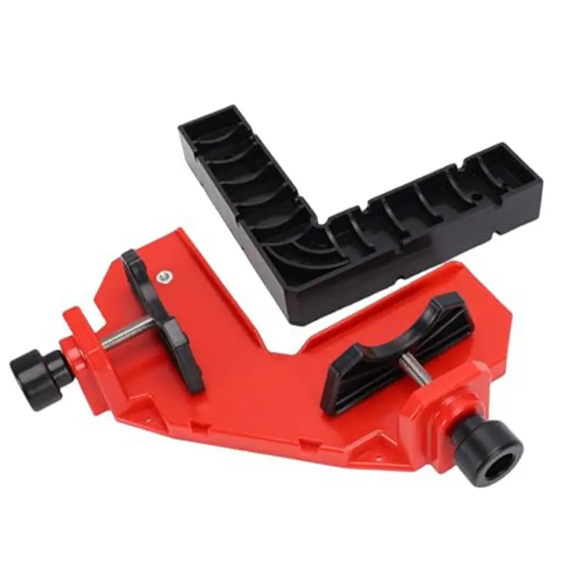 SYW-90 Degree Angle Clamp Fixation For Assembling Boxes& Furniture- Double Clamp Design Featuring Removable Positioning Block