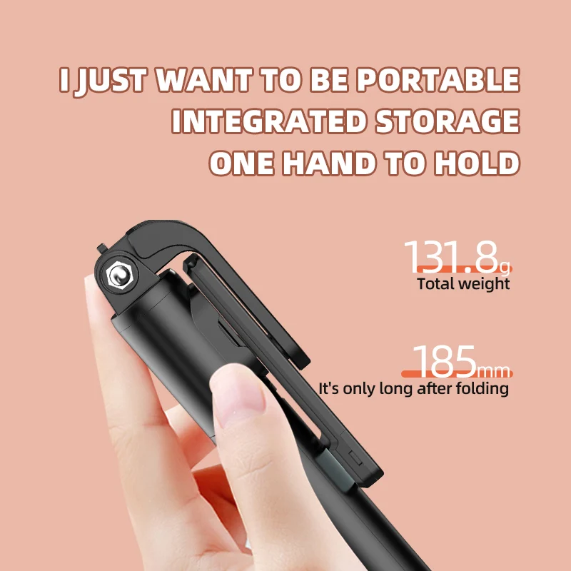 عصا سيلفي لاسلكية قابلة للطي DIER ترايبود مع بلوتوث مصراع ملء ضوء Monopod للهاتف بث مباشر قوس