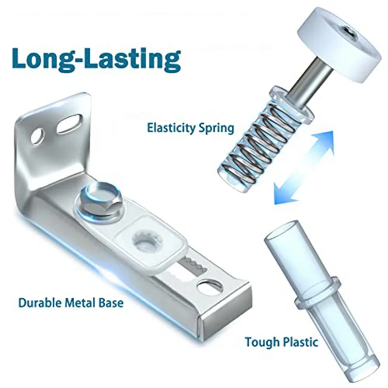 A43F-4 Stuks Bifold Deur Hardware Reparatieset Schuifkast Deur Kit Opvouwbare Zakdeur Onderdelen Set