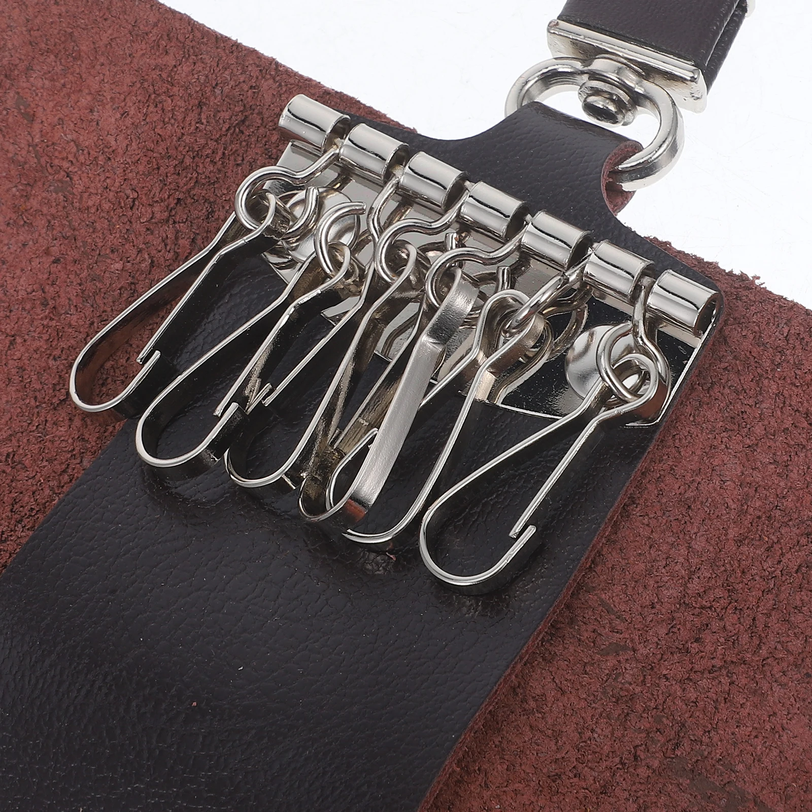 

Retro Men Bag Pouch Coffee Color Key Pouch Large Storage Space Car Key Case Household ganizer