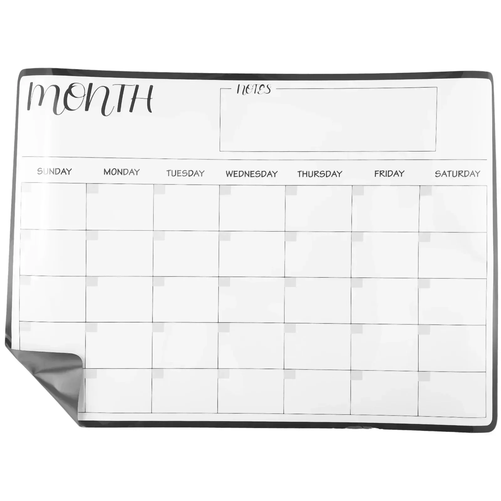 Fridge Calendar Rewritable Monthly Weekly Planner Magnetic Dry Erase Calendar Refrigerator Sticker Message Board