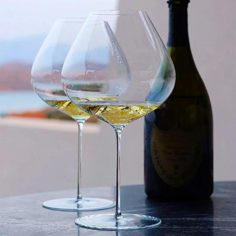 JINYOUJIA 1000ml Large Capacity Burgundy Goblet Handmade Crystal Glass Perfect Quality Sydonios Style Aroma Amplifier Wine Glass