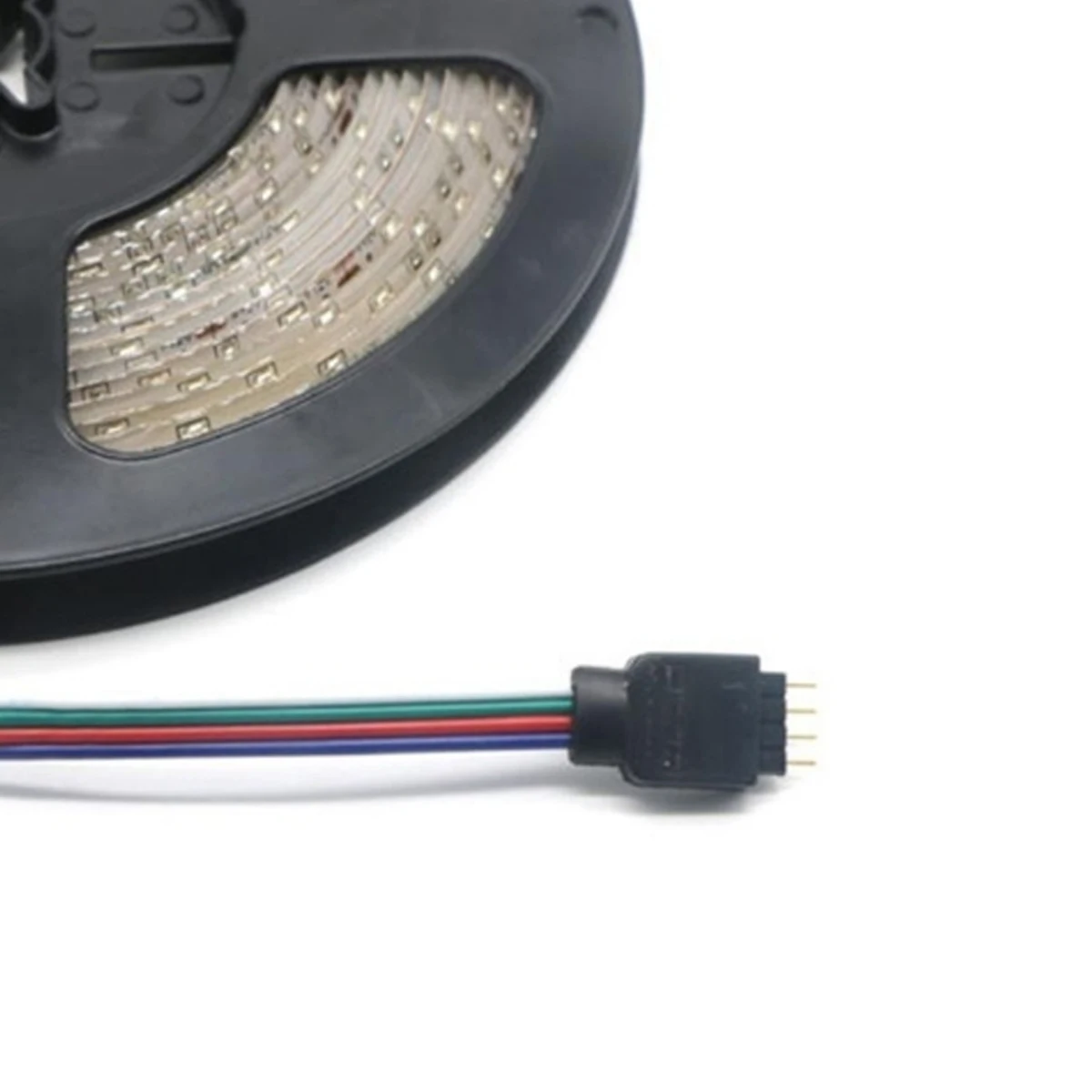 

3pcs 5M Rgb Led Strip Light Kit Flexible Rope Light Multi-Color 44 Key Remote Dc 12V 6A Adapter Adhesive Decor For Desk