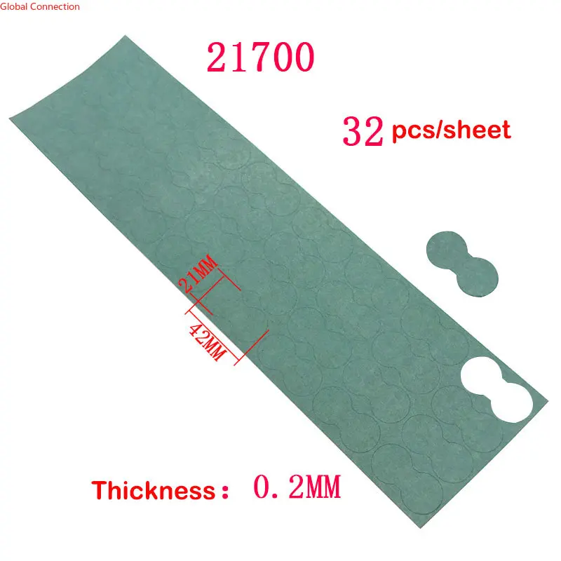 Battery Insulation Gasket for 21700 Li-ion Battery Positive Negative Electrode Insulation DIY Assembly Battery Insulation Pad