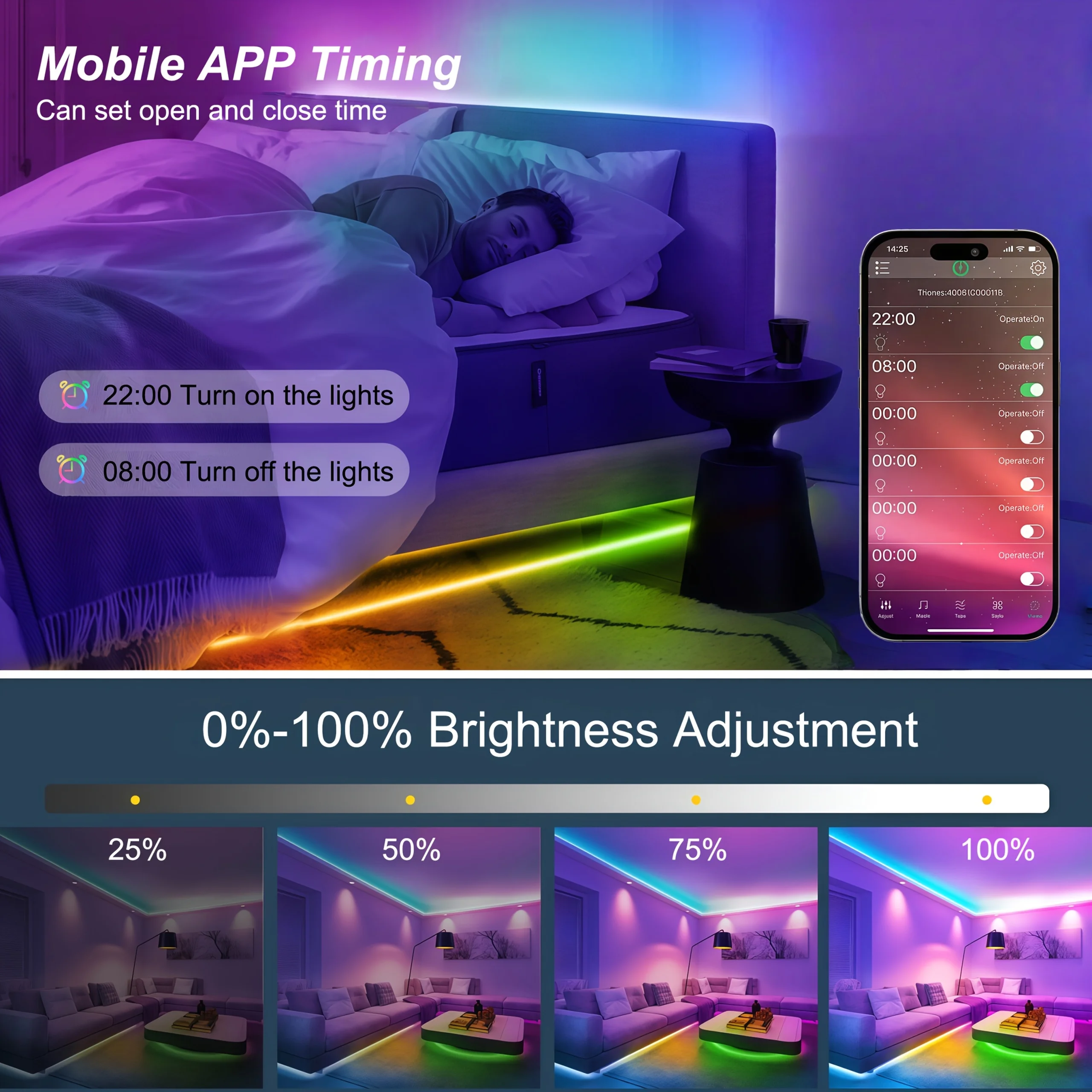 Tira de Luces LED RGB USB 5V, Flexible, con Bluetooth, Sincronización con Música por Aplicación, para Retroiluminación de TV, Decoración del Hogar y Fiestas