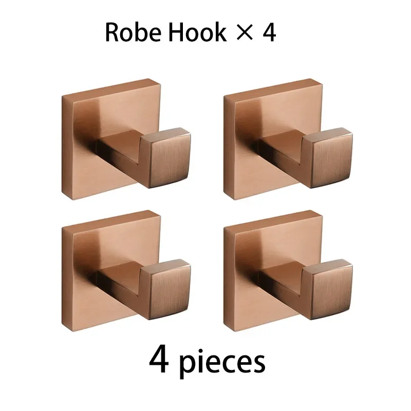 Geborsteld roségouden handdoekenrek, badjashaak, badkamerbeslagaccessoires - afbeelding 1