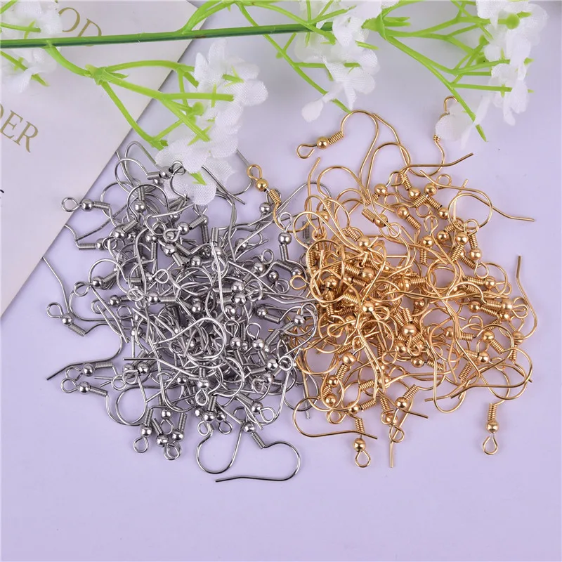 100/50pcs 22*18mm Stainless steel Acero inoxidable  Earring Clasps French Hooks Diy Earring Findings  Jewelry Making Accessories