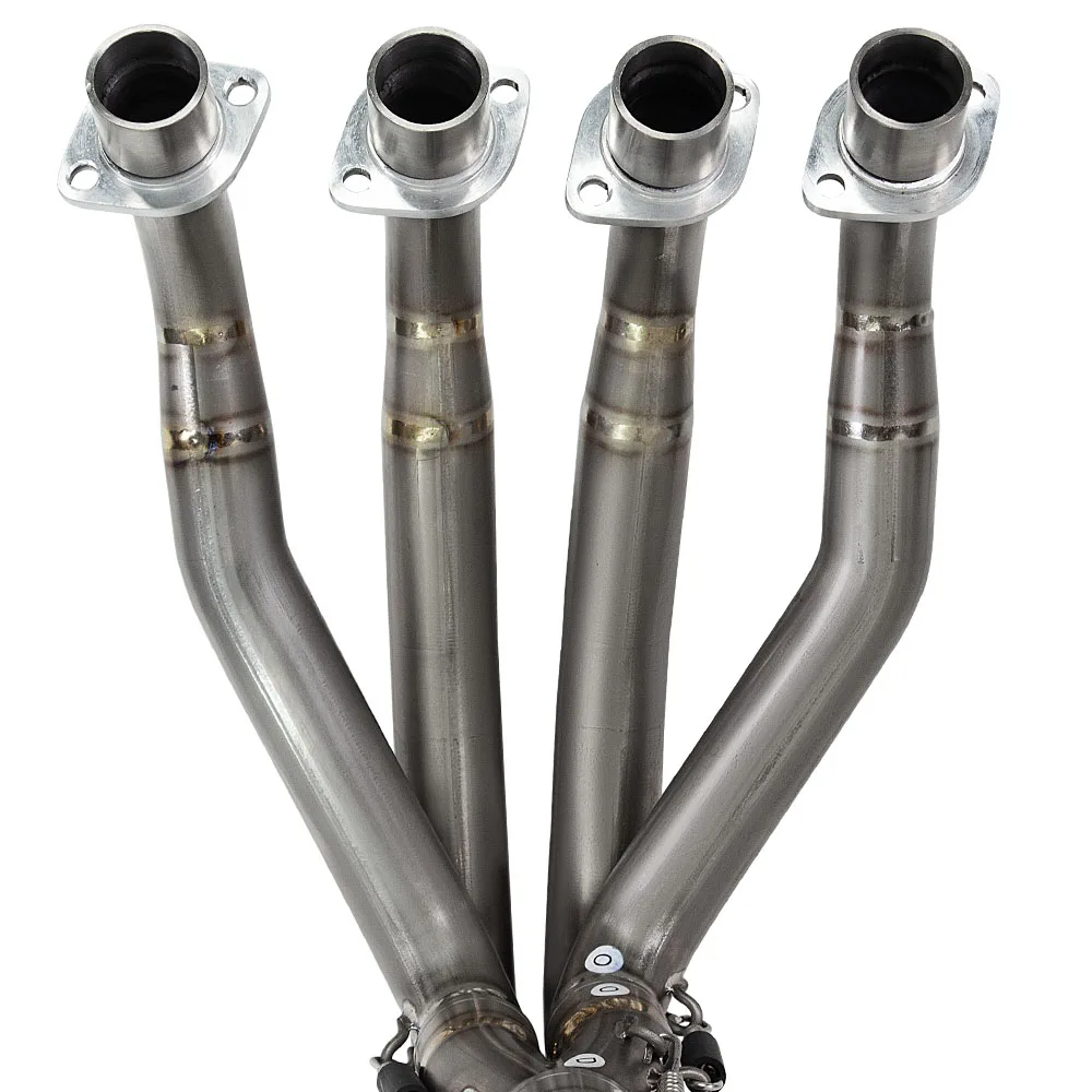 For Kawasaki ZX-4R ZX4RR Motorcycle Exhaust Modify Manifold Escape Titanium Alloy 60MM Front Link Pipe Kit with Electronic valve
