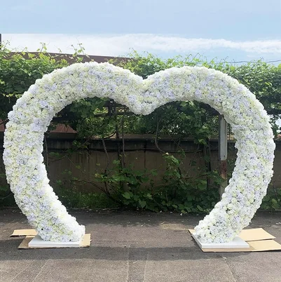 

WEDDING ARCH HEART Heart wedding arch -white metal wedding arch heart form-wedding decor-wedding backdrop-ceremony floral arc