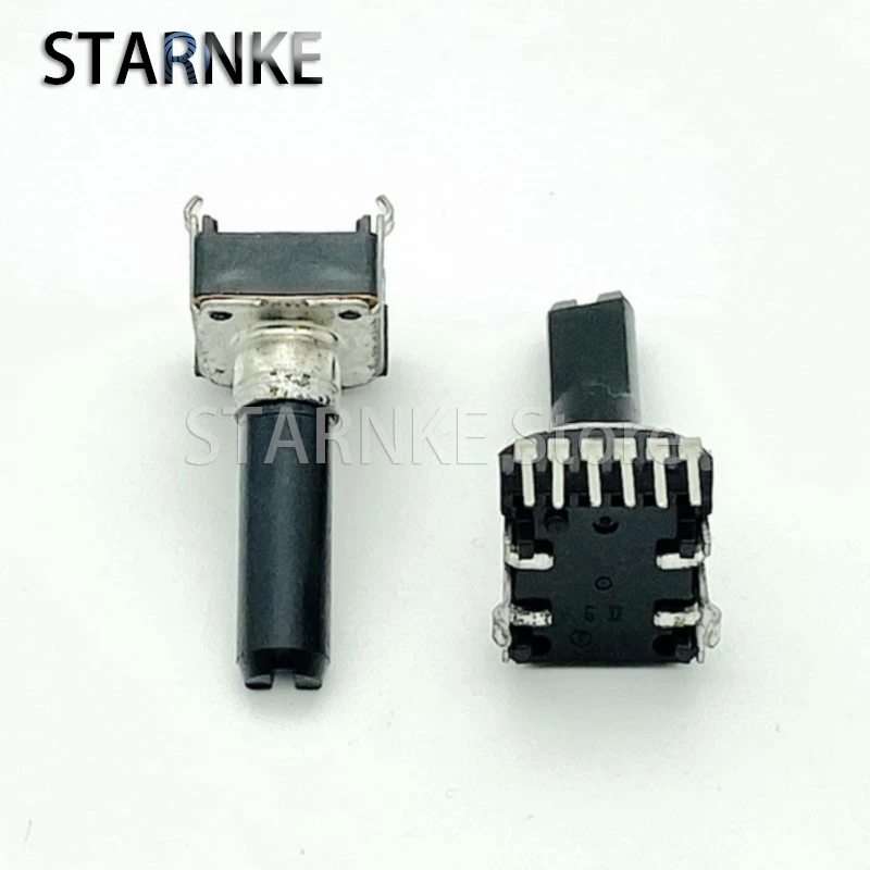 2PCS RK12 Type C50K E503Dw With Center Positioning Mixer Amplifier Volume Gain Potentiometer D Shaft Length 23mm 6-Pin