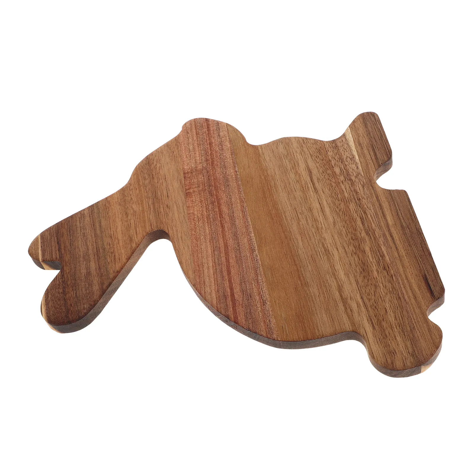 Bunny Shaped Wood Serving Platter Natural Rabbit Cheese Board 8.76x8.45x0.39 Easter Charcuterie Tray Party Appetizer Dessert