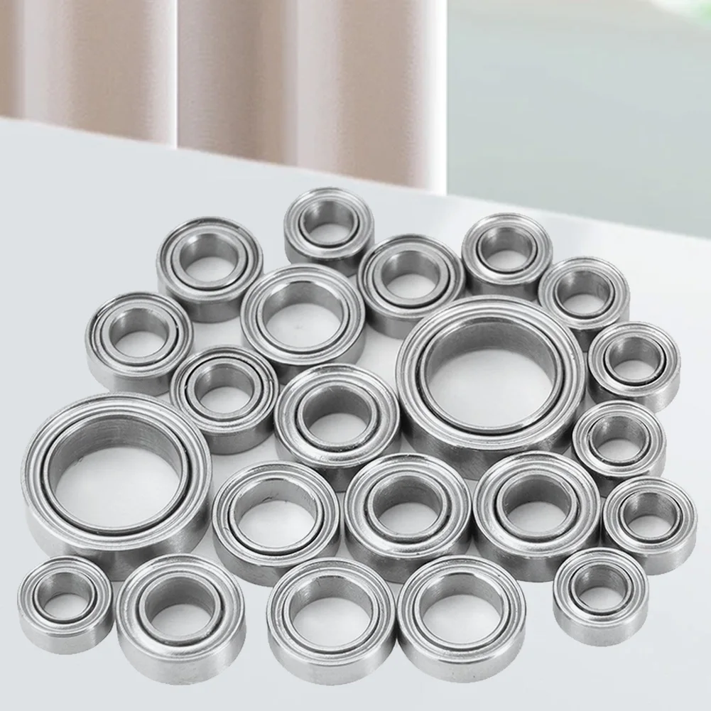 Комплект герметичных подшипников ступицы колеса, 22 шт., стальной герметичный подшипник для TRX4-M Bronco Defender 1/18, детали для обновления гусеничного радиоуправляемого автомобиля