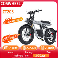 COSWHEEL CT20S Adult Electric Bicycle 1500W Men's E-Mountain ebike 60V27.5AH Battery 20X5.0 Inch Fat Tire Men's Electric Bike